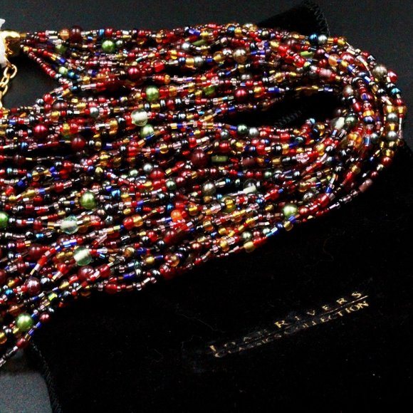 Joan Rivers Classics Collection Contemporary Multi-Strands Torsade Reds Necklace - Picture 3 of 12